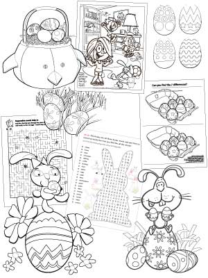 Easter Coloring Pages Bag